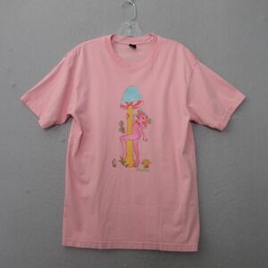 Pleasing‎ by Harry Styles T Shirt Small Pink Shroom Bloom Blush Concert Band Tee